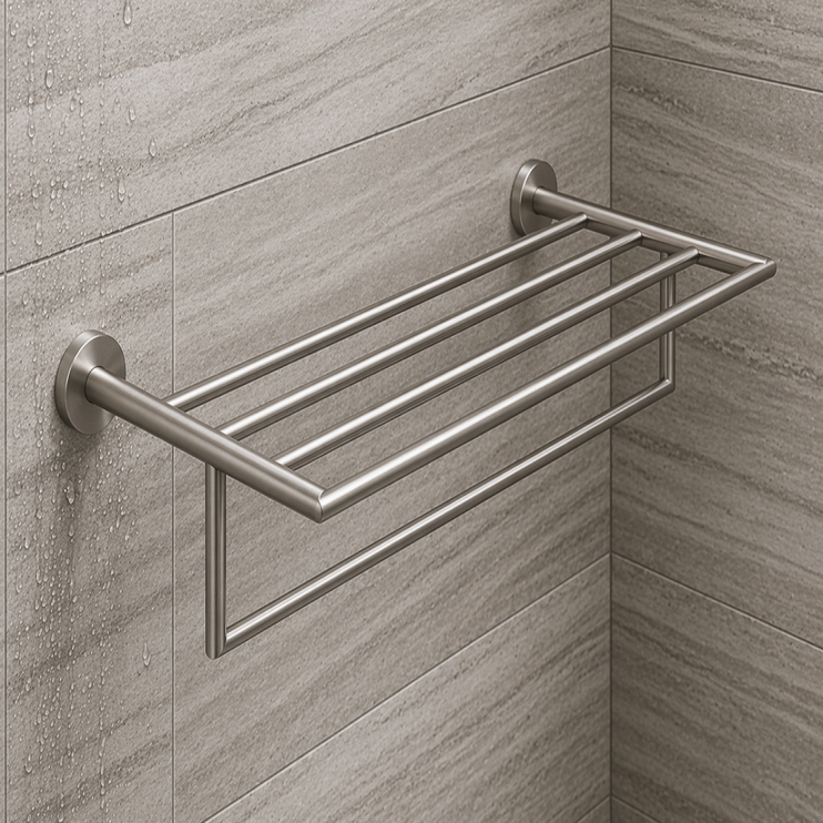 Origins Living G Pro Towel Rack - Brushed Stainless Steel 5044-38 Bathroom Accessory