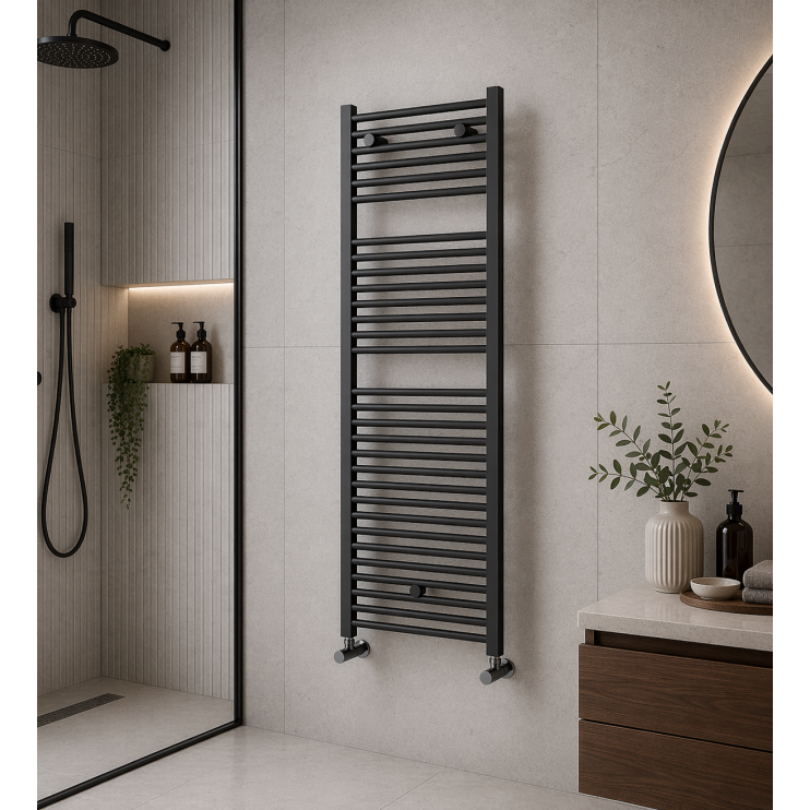 Qubos Square Ladder Radiator (500x1110x30mm) - Anthracite Qubos Square Ladder Radiator (500x1110x30mm) - Anthracite