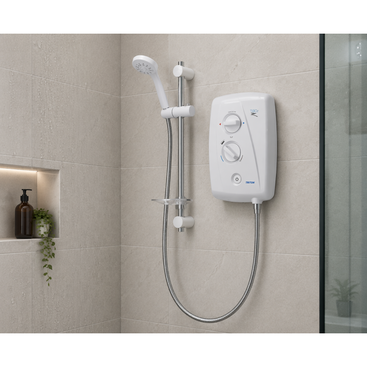 Triton T80ZFF 10.5kW Electric Shower - White/Chrome Triton T80ZFF 10.5kW Electric Shower - White/Chrome