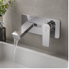 Abode Aquip Wall Mounted Basin / Bath Mixer - Chrome Bathroom Taps