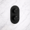 Aurora Thermostatic Single Outlet Twin Shower Valve - Matt Black