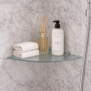 Bathroom Accessories Artemis Shelves 2119/24-00 Origins Living Artemis Corner Glass Shelf - Chrome 2119/24-00