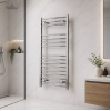 Grada Curved 30mm Ladder Radiator (600x1200x30mm) - Chrome