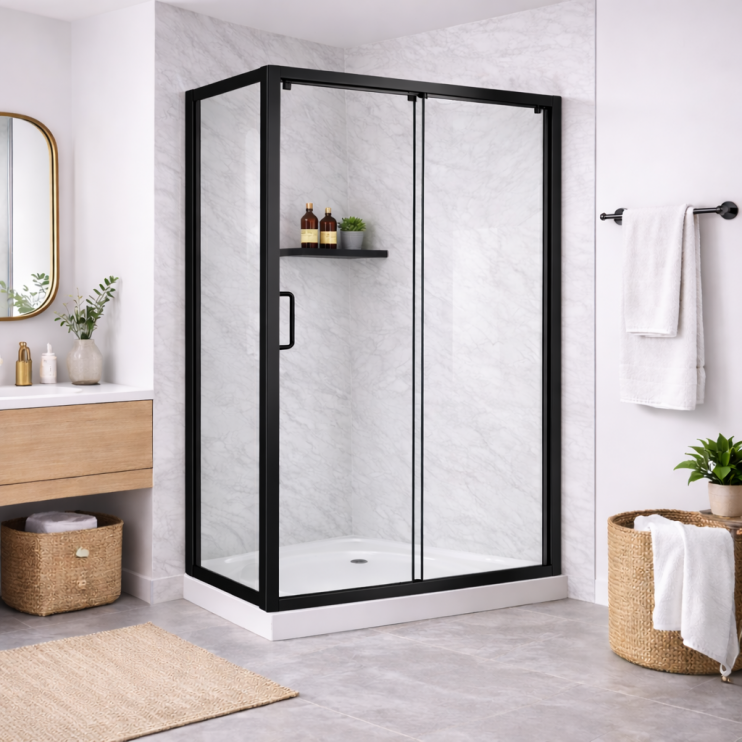 Sliding Shower Doors Black