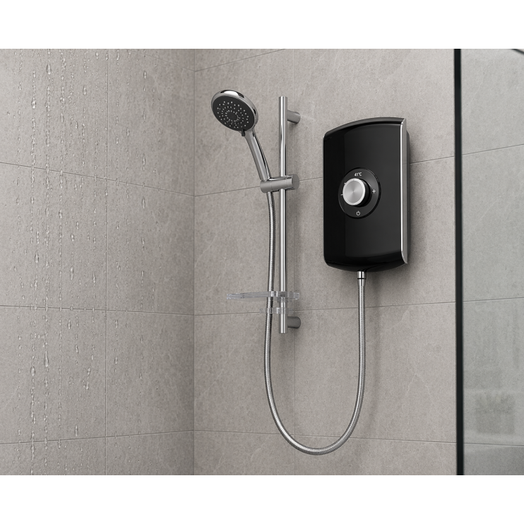 Triton Amore 8.5kW Electric Shower - Black Gloss Triton Amore 8.5kW Electric Shower - Black Gloss