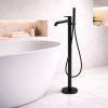 Vema Timea Floor Standing Bath/Shower Mixer - Matt Black