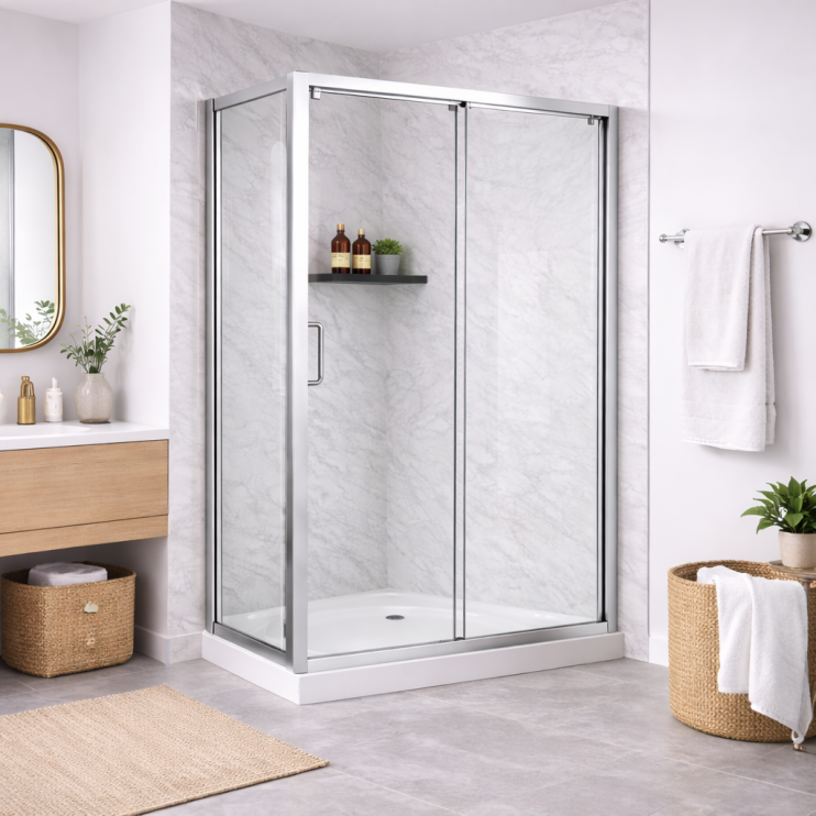 Sliding Shower Doors Chrome