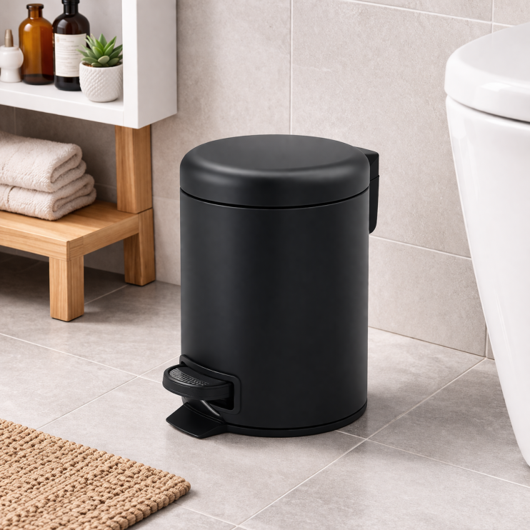 Origins Living Potty Pedal Bin 3L - Black 3209-14