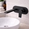 Vema Timea Wall Mounted Basin Mixer - Matt Black