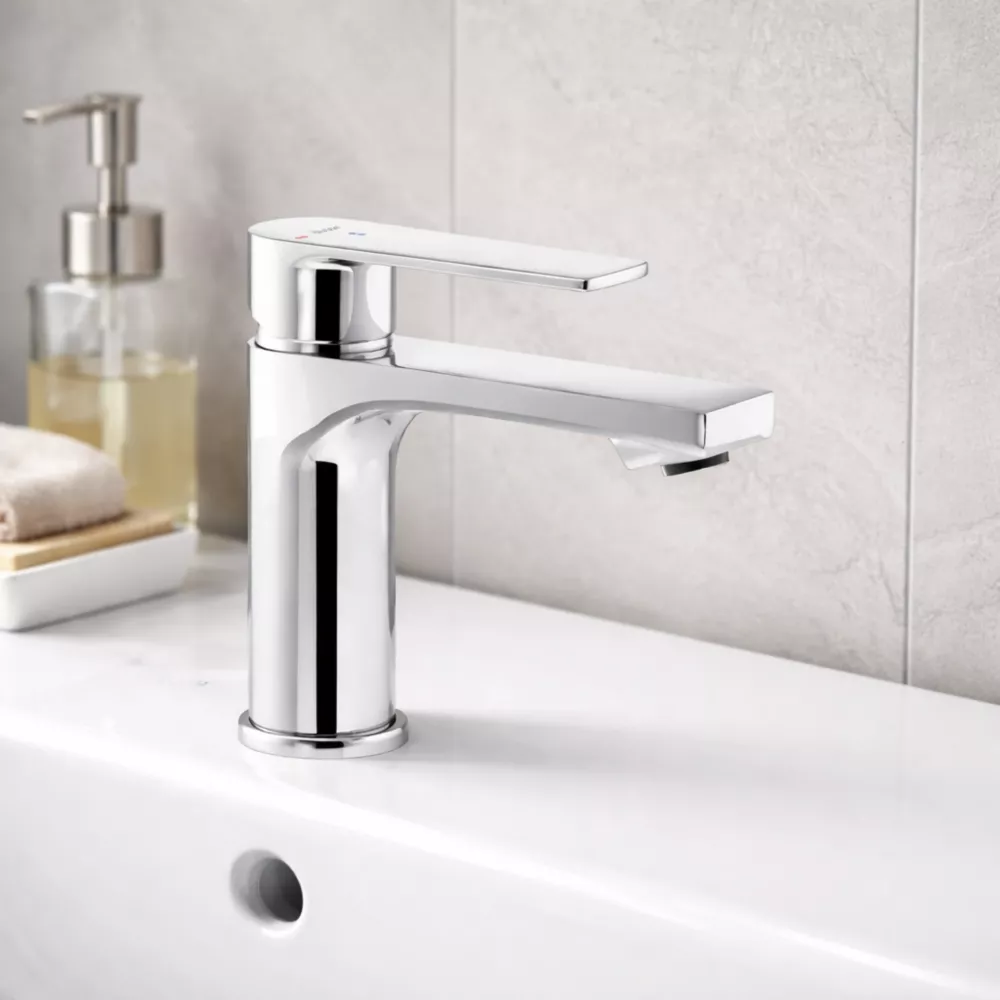 Abode Aquip Basin Mixer - Chrome Bathroom Taps