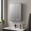 Rika 600mm 2 Door Front-Lit LED Mirror Cabinet