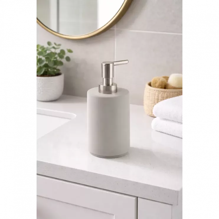 Origins Living Giunone Soap Dispenser - Warm Grey 4180-08 Origins Living Giunone Soap Dispenser - Warm Grey 4180-08