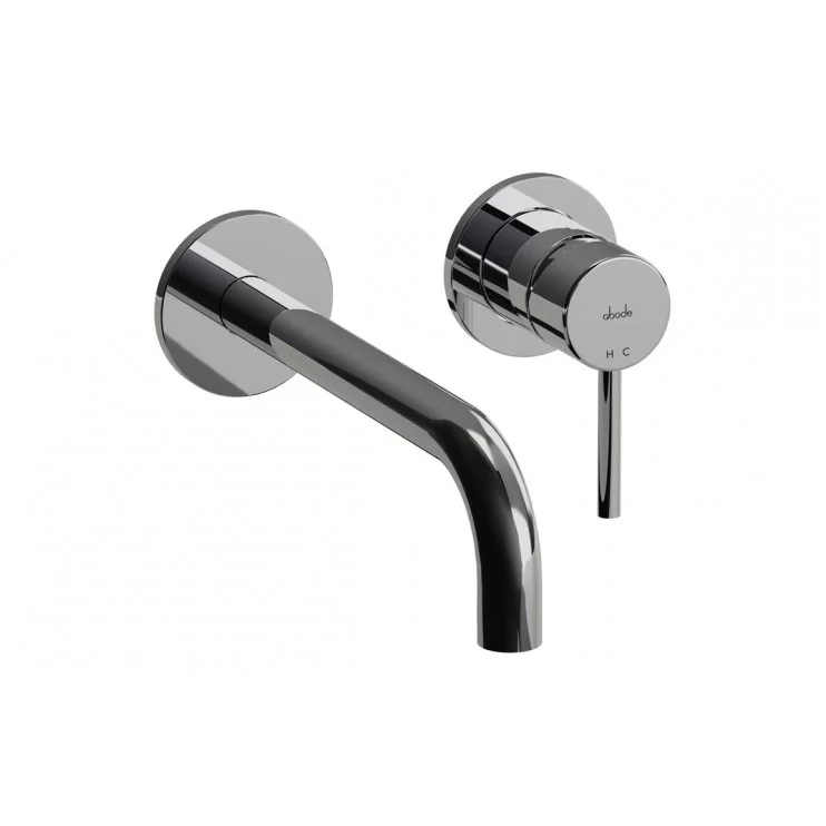 Abode Harmonie Wall Mounted Basin / Bath Mixer - Chrome Bathroom Taps