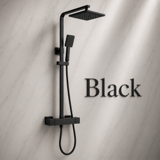 Columns Shower Valves in black