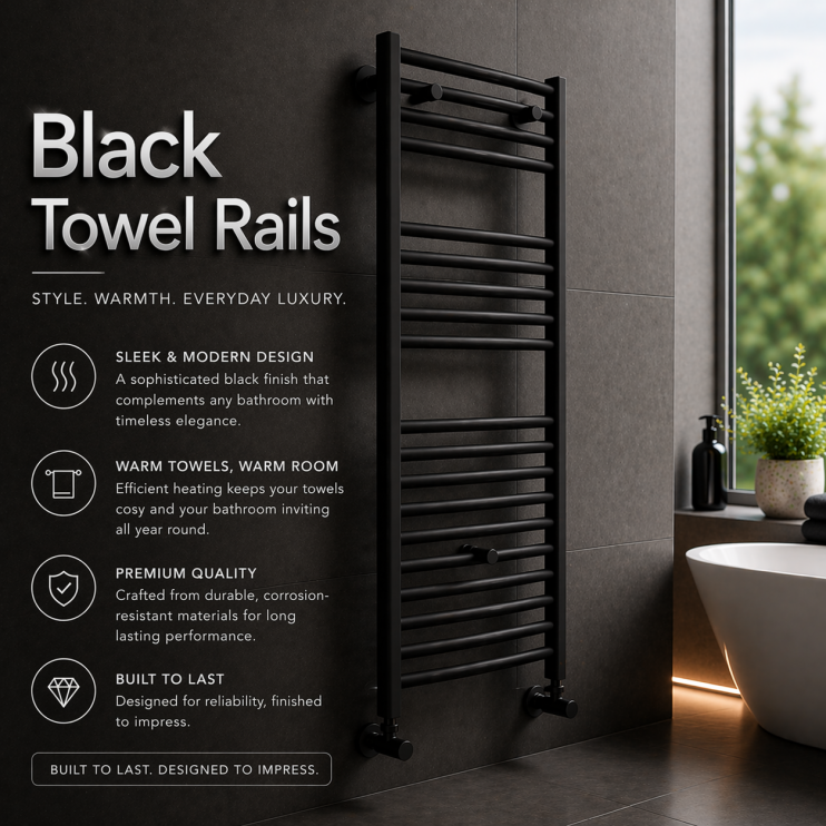 Black Towel Rails