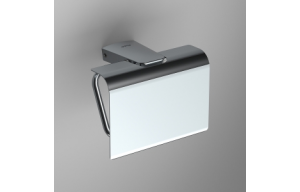 Origins Living S6 Toilet Roll Holder with Flap - chrome 161034