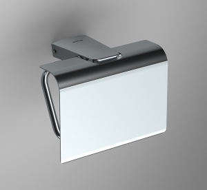 Toilet Roll Holders with Flap 161034 Origins Living S6 Toilet Roll Holder with Flap - chrome 161034