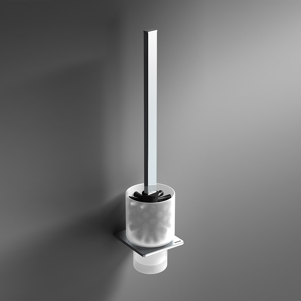 Origins Living S Cube WC Brush Set - Chrome 166855