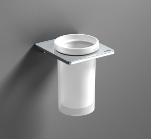 Bathroom Tumblers 166831 Origins Living S Cube/Eletech Tumbler - Chrome 166831