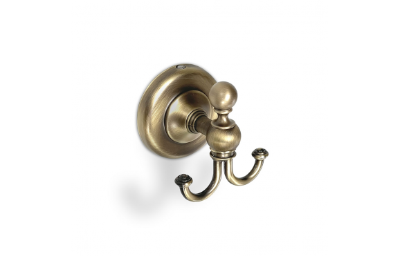 Origins Living Albany Double Hook - Aged Brass ALB-110208-AB