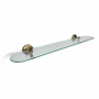 Origins Living Albany Glass Shelf - Aged Brass ALB-120060-AB Bathroom Wall Fitting