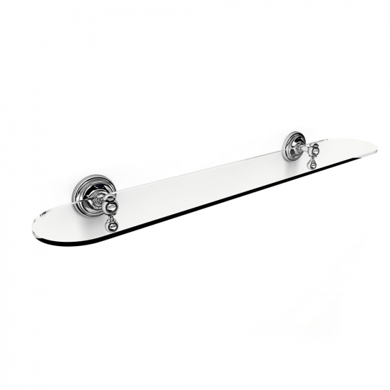 Origins Living Albany Glass Shelf - Chrome ALB-120060-CH