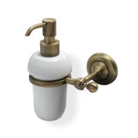 Origins Living Albany Soap Dispenser - Aged Brass/White ALB-113001-AB