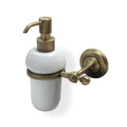 Origins Living Albany Soap Dispenser - Aged Brass/White ALB-113001-AB