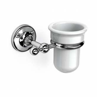 Bathroom Accessories Albany ALB-111001-CH Origins Living Albany Tumbler Holder - Chrome/White ALB-111001-CH