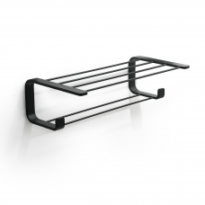 Origins Living Outline Double Towel Rack - Black 3235-14