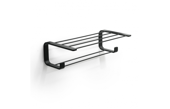 Origins Living Outline Double Towel Rack - Black 3235-14