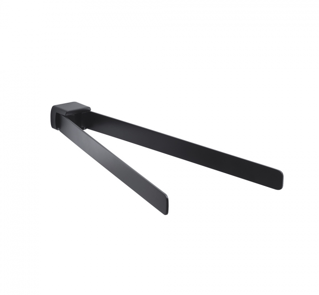 Towel Rails in Black PI23-14 Origins Living Pirenei Double Swing Towel Rail - Black PI23-14