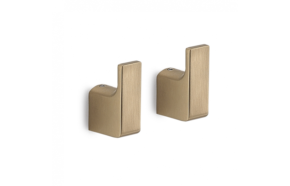 Origins Living Pirenei Hook x 2 - Brushed Gold PI27-88