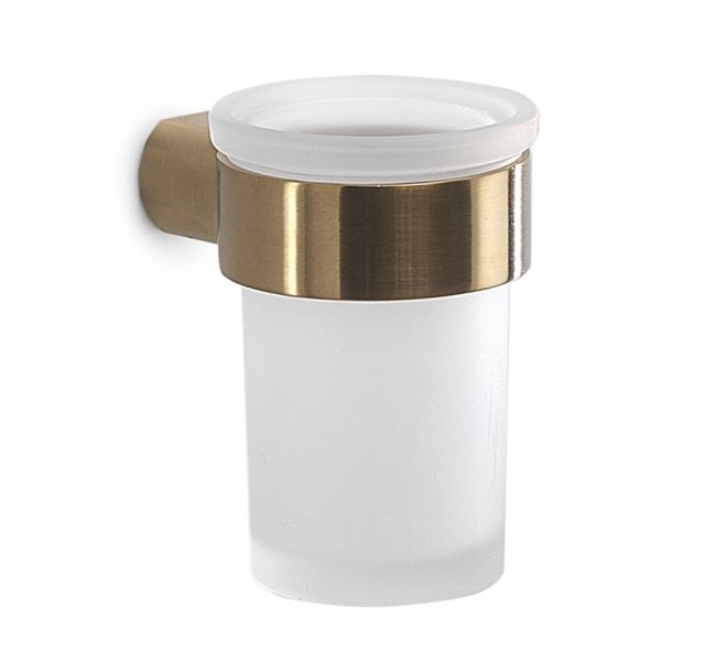 Bathroom Tumblers PI10-88 Origins Living Pirenei Tumbler Holder - Brushed Gold PI10-88