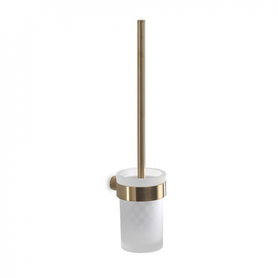 Origins Living Pirenei WC Brush Set Wall Mounted - Brushed Gold PI33/03-88