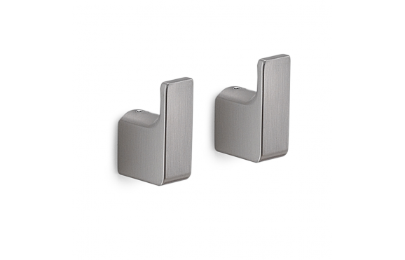 Origins Living Pirenei Hook x 2 - Brushed Nickel PI27-38