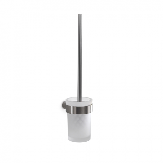 Origins Living Pirenei WC Brush Set Wall Mounted - Brushed Nickel PI33/03-38