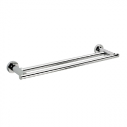 Origins Living Tecno Project Double Towel Rail 66cm - Chrome 118021 Origins Living Tecno Project Double Towel Rail 66cm - Chrome 118021