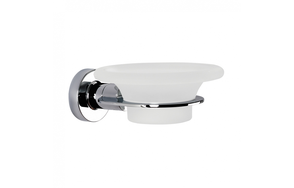 Origins Living Tecno Project Glass Soap Dish - Chrome 117048