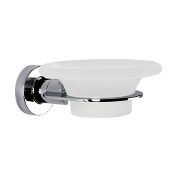 Origins Living Tecno Project Glass Soap Dish - Chrome 117048 Origins Living Tecno Project Glass Soap Dish - Chrome 117048