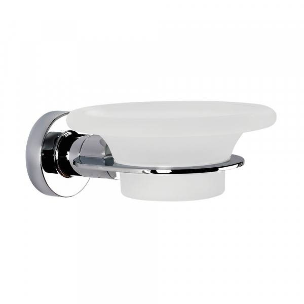 Origins Living Tecno Project Glass Soap Dish - Chrome 117048 Origins Living Tecno Project Glass Soap Dish - Chrome 117048