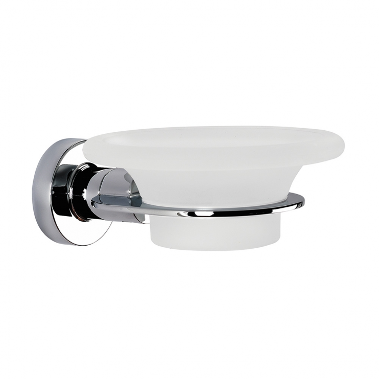 Origins Living Tecno Project Glass Soap Dish - Chrome 117048