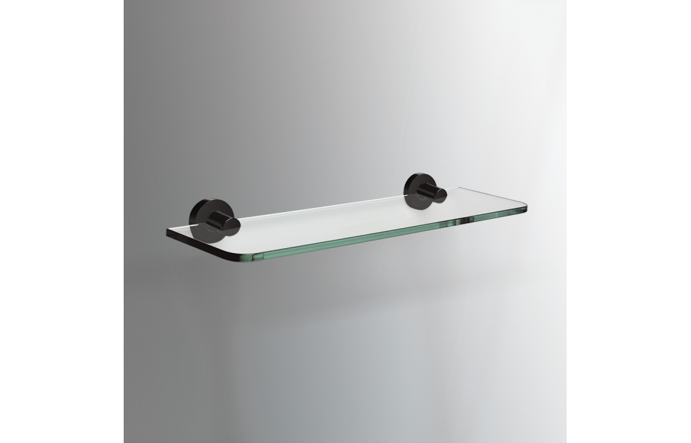 Origins Living Tecno Project Glass Shelf 50cm - Black 172719
