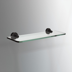 Origins Living Tecno Project Glass Shelf 50cm - Black 172719 Origins Living Tecno Project Glass Shelf 50cm - Black 172719