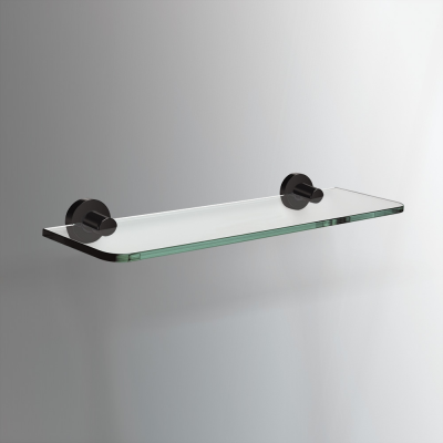 Origins Living Tecno Project Glass Shelf 50cm - Black 172719