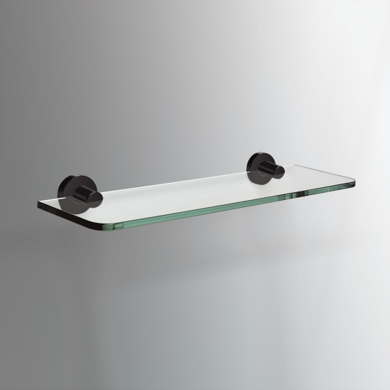 Origins Living Tecno Project Glass Shelf 50cm - Black 172719
