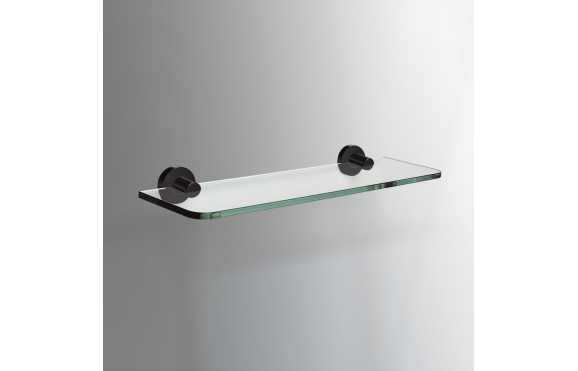 Origins Living Tecno Project Glass Shelf 50cm - Black 172719 Origins Living Tecno Project Glass Shelf 50cm - Black 172719