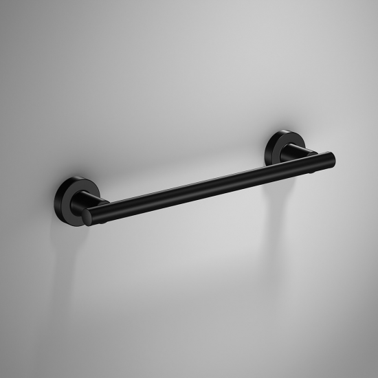 Origins Living Tecno Project Towel Rail 66cm - Black 166206 Origins Living Tecno Project Towel Rail 66cm - Black 166206
