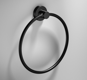 Towel Rings 166220 Origins Living Tecno Project Towel Ring - Black 166220