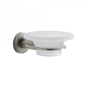 Origins Living Tecno Project Glass Soap Dish - Brushed Nickel 198108 Origins Living Tecno Project Glass Soap Dish - Brushed Nickel 198108